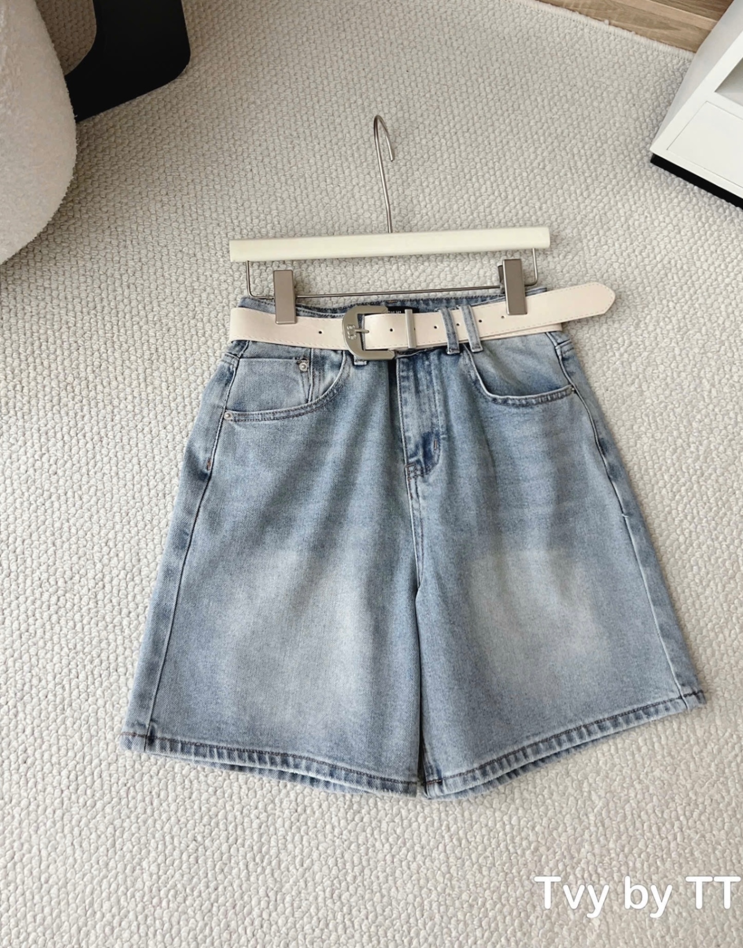 QUẦN SHORT JEAN XANH TÚI V CT31