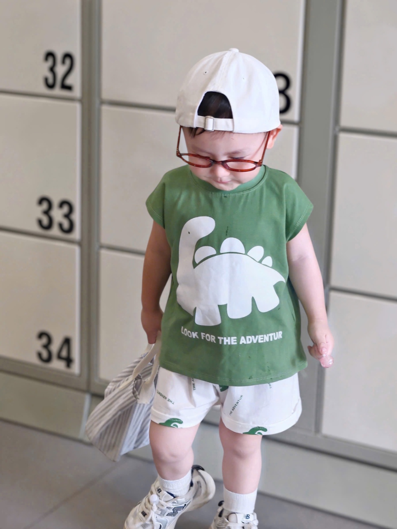 BỘ ĐÙI BA LỖ XANH LÁ KHỦNG LONG