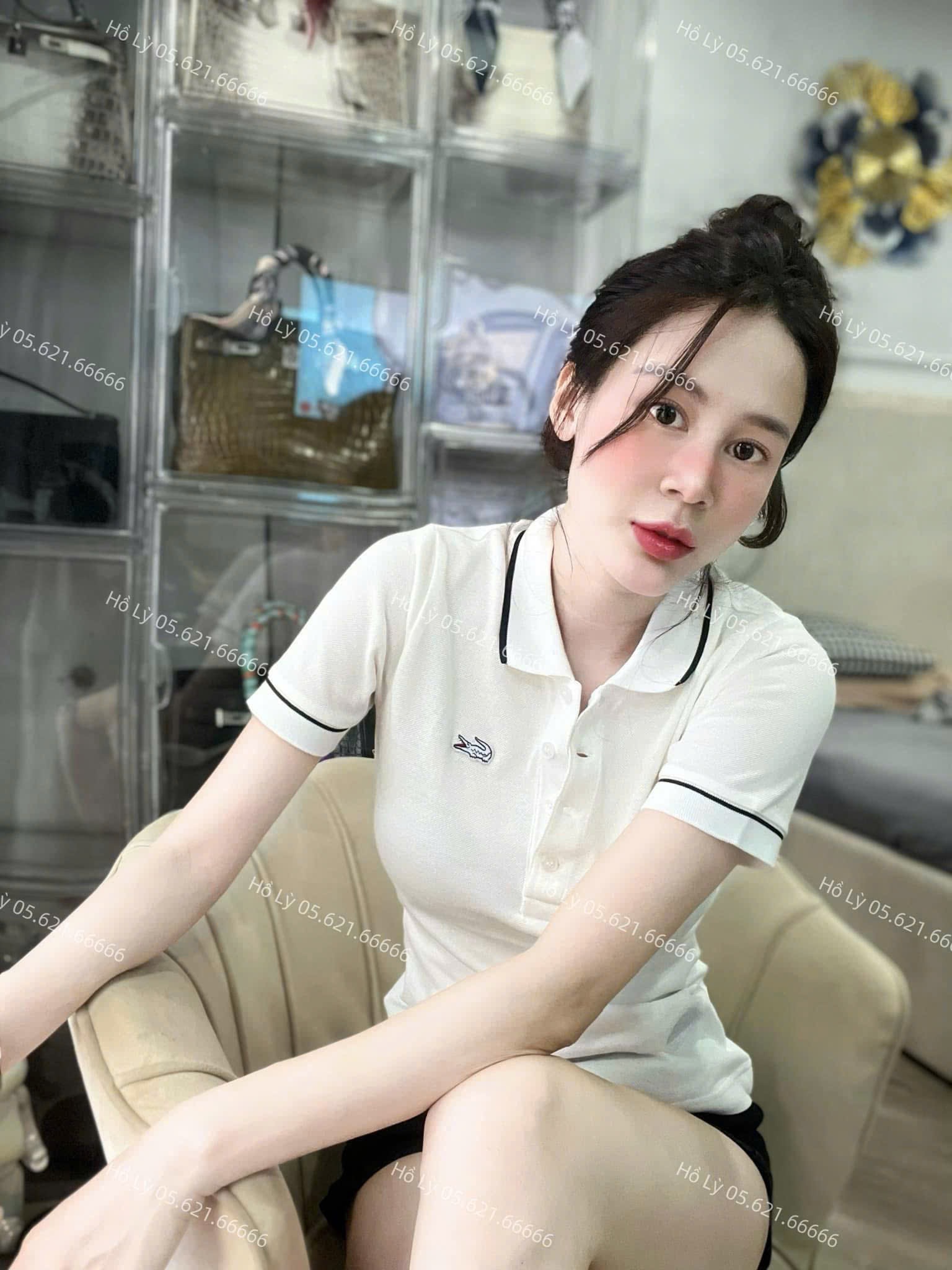 ÁO POLO THÊU CÁ SẤU TRẮNG VIỀN ĐEN