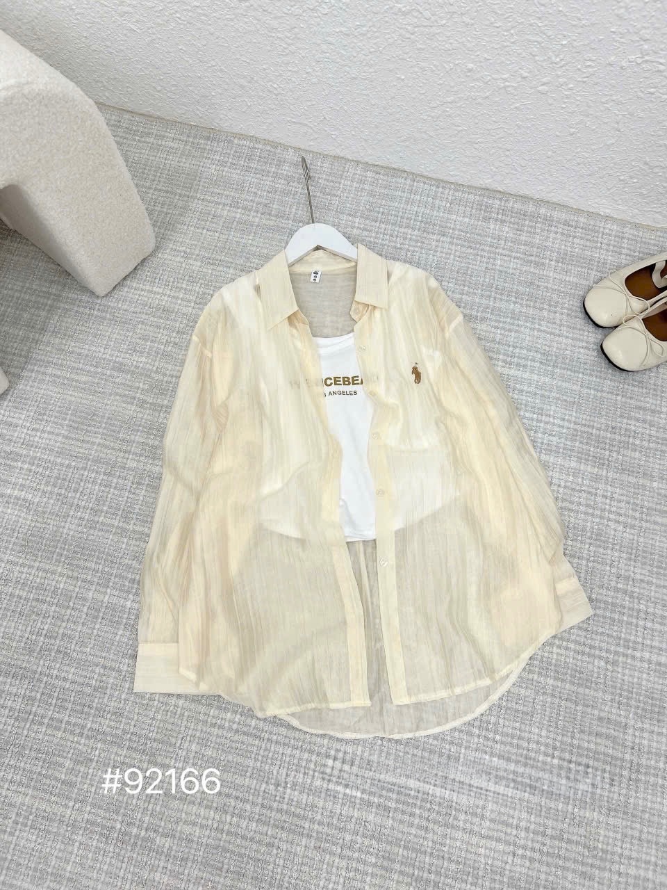SÉT ÁO SƠ MI TƠ QCCC THÊU NGỰA MIX ÁO M92166