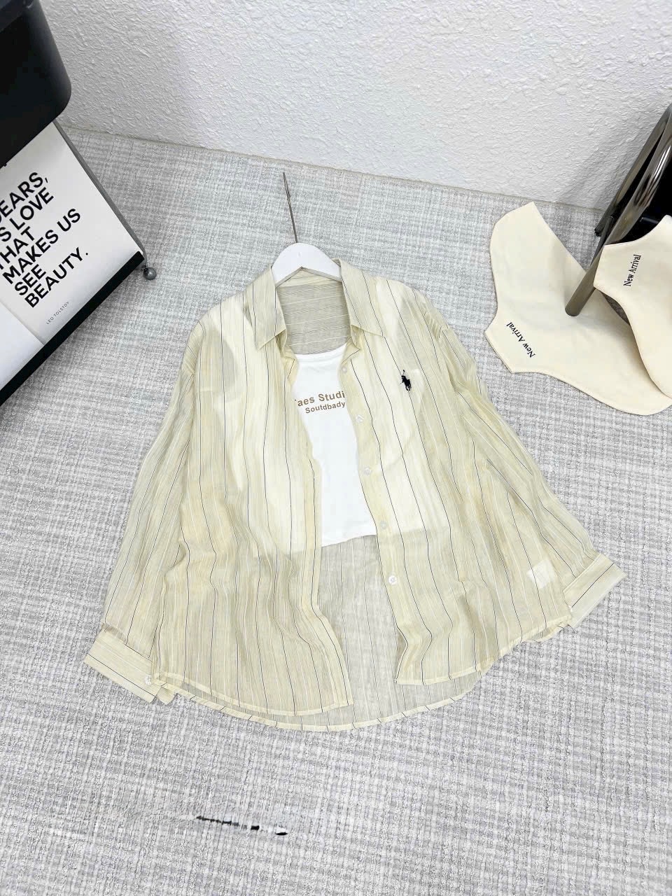 SÉT ÁO SƠ MI KẺ THÊU NGỰA MIX ÁO 2S QCCC