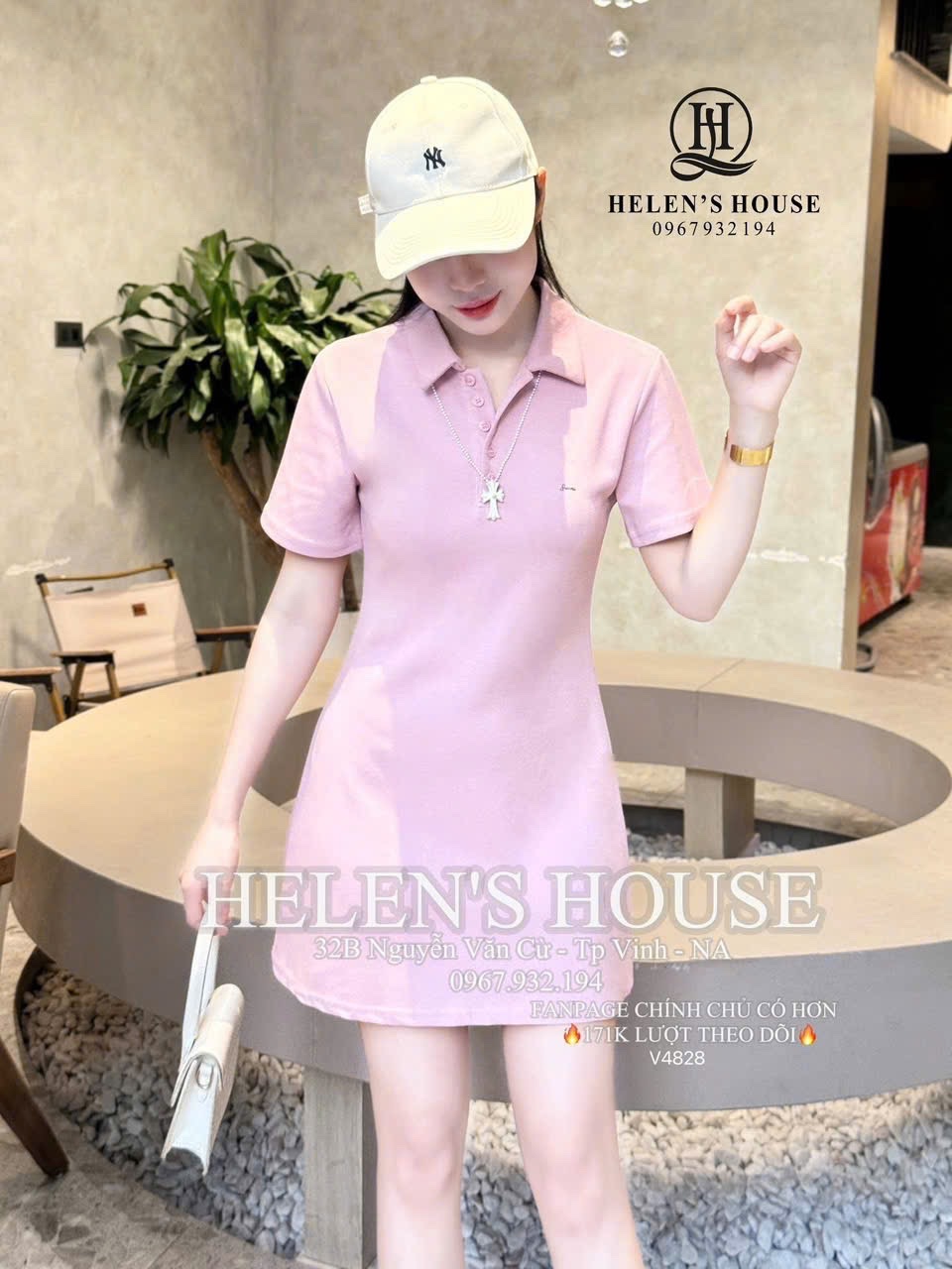 VÁY UMI HỒNG THÊU CHỮ SWEET