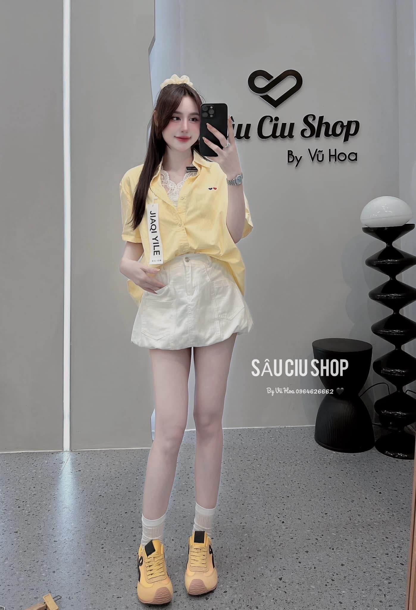 SÉT SƠ MI CẶP THÊU TIM MIX ÁO REN QCCC M82583