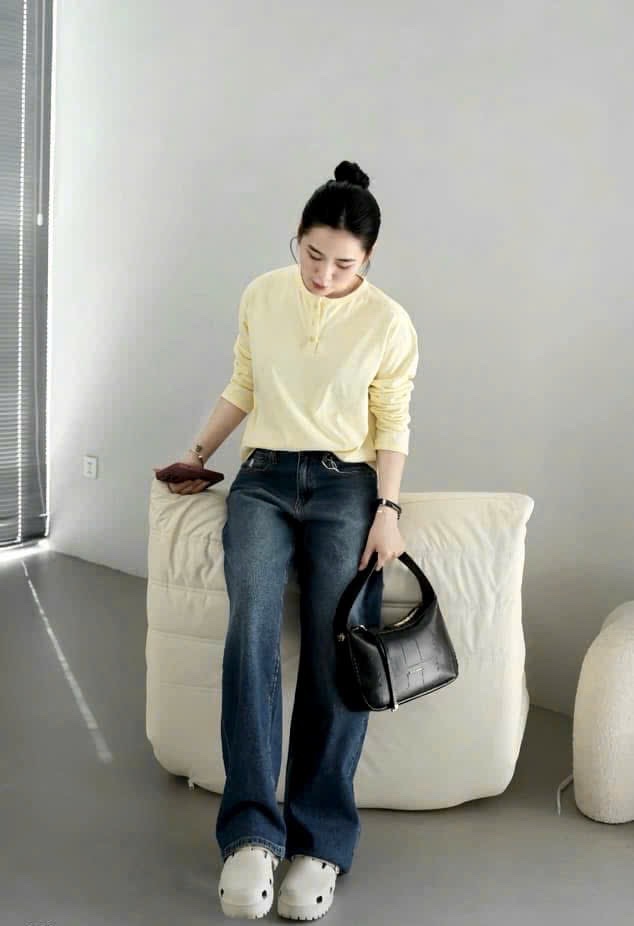 QUẦN JEAN SUÔNG POLO XANH ĐẬM THÊU NGỰA