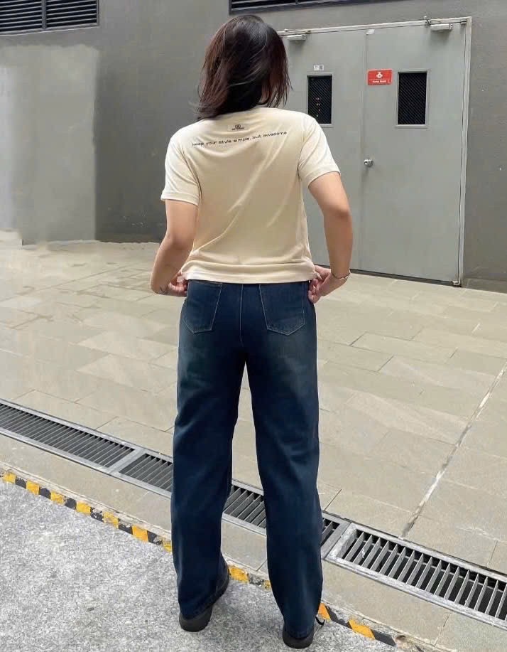 QUẦN JEAN SUÔNG POLO XANH ĐẬM THÊU NGỰA