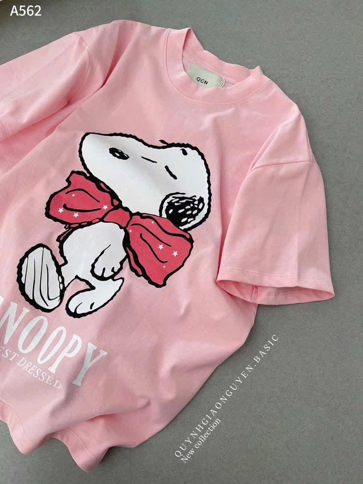ÁO PULL CỘC HỒNG SNOOPY