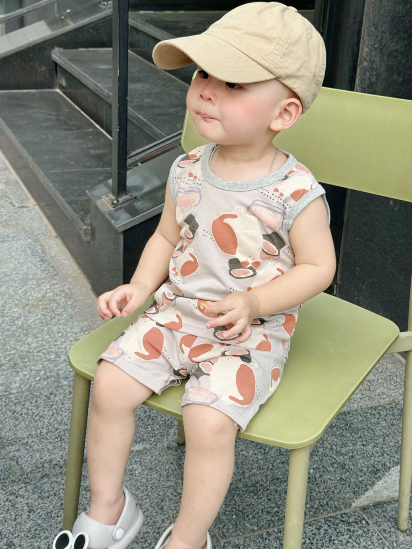 SET 2 BỘ ĐÙI BA LỖ OTO TONE TRẮNG NÂU