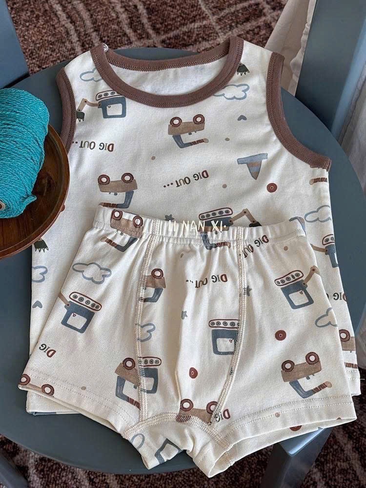 SET 2 BỘ ĐÙI BA LỖ OTO TONE TRẮNG NÂU