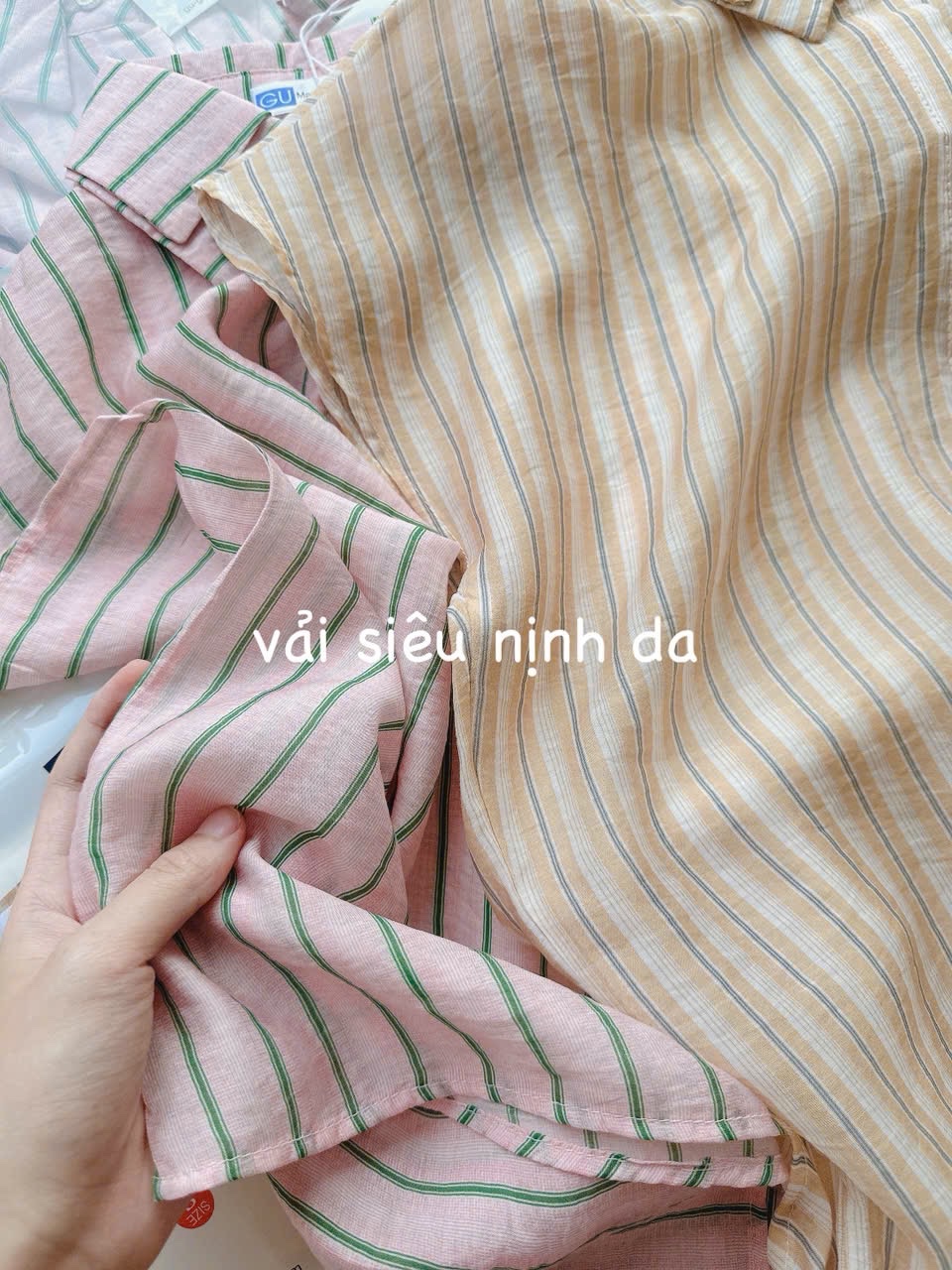 ÁO SƠ MI GU KẺ PASTER