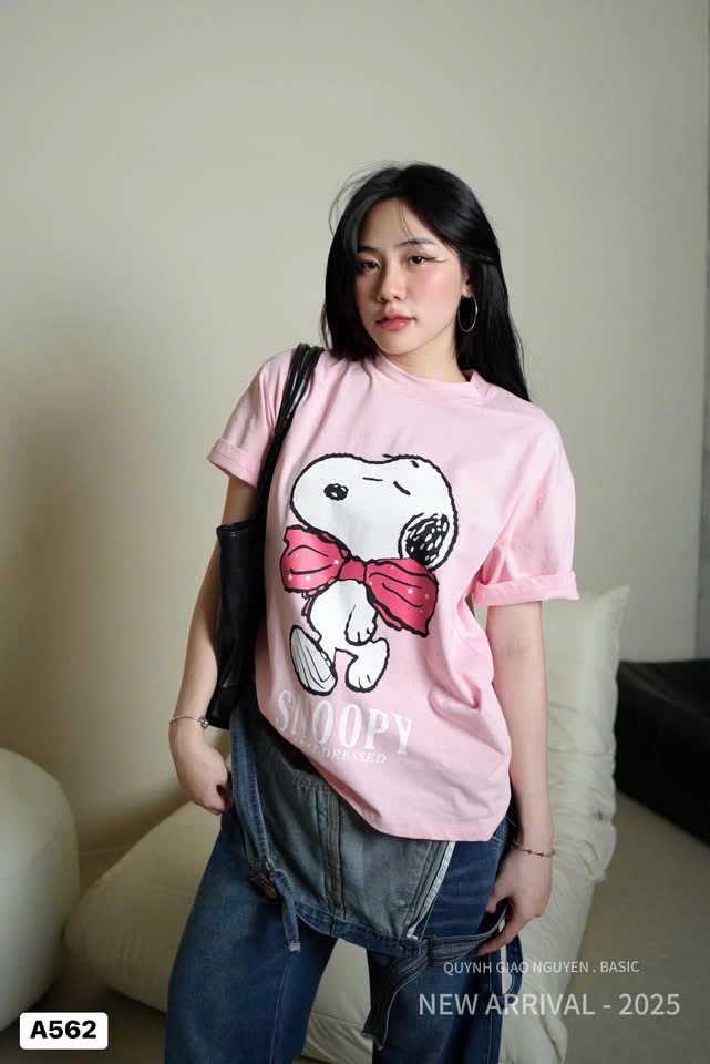 ÁO PULL CỘC HỒNG SNOOPY