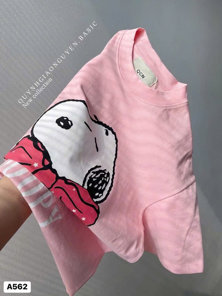 ÁO PULL CỘC HỒNG SNOOPY