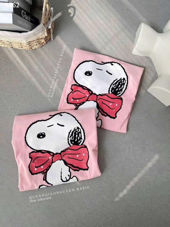 ÁO PULL CỘC HỒNG SNOOPY