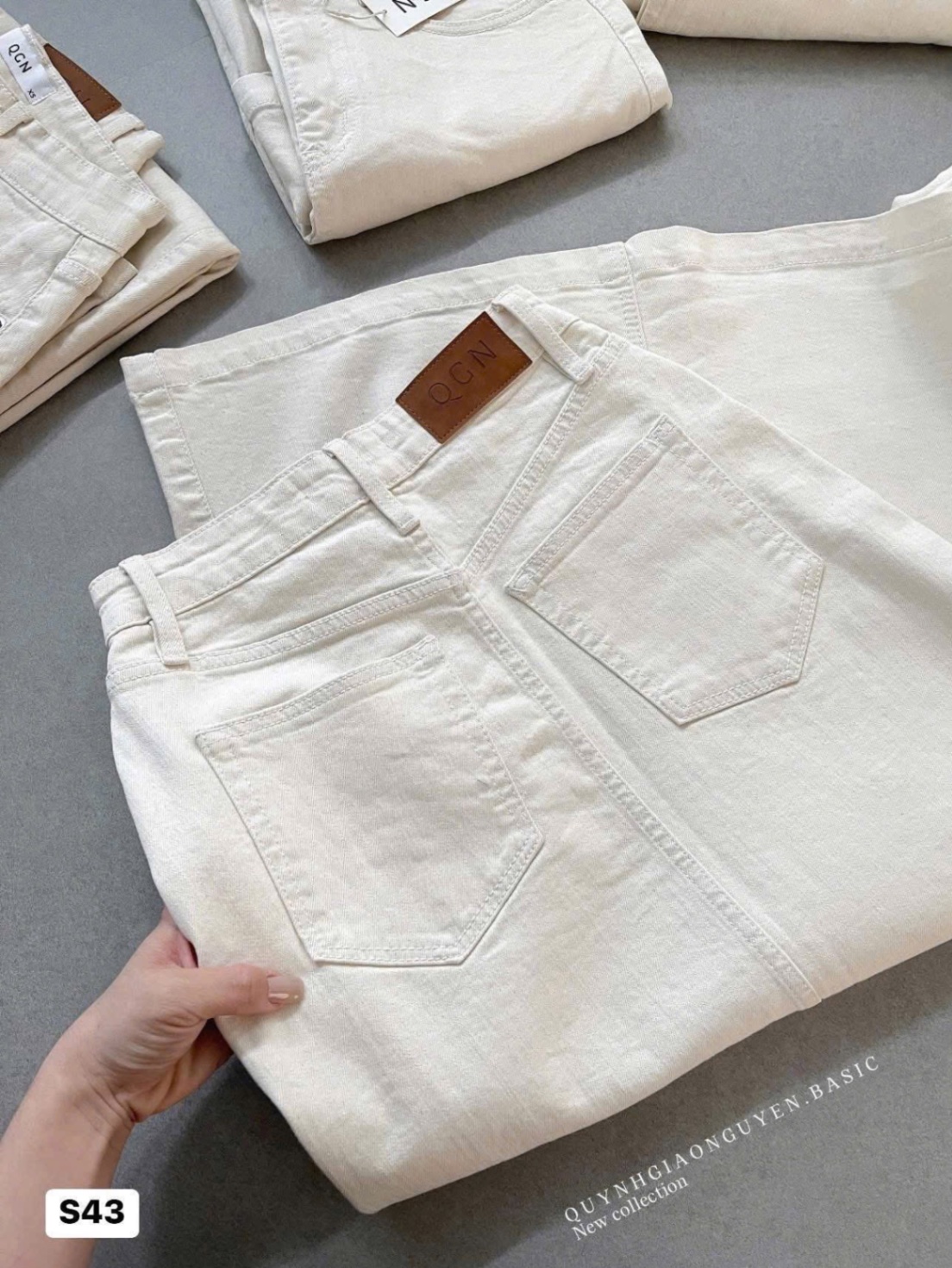 CHÂN VÁY JEAN MIDI MÀU BE PULLBEAR VNXK XUẤT DƯ