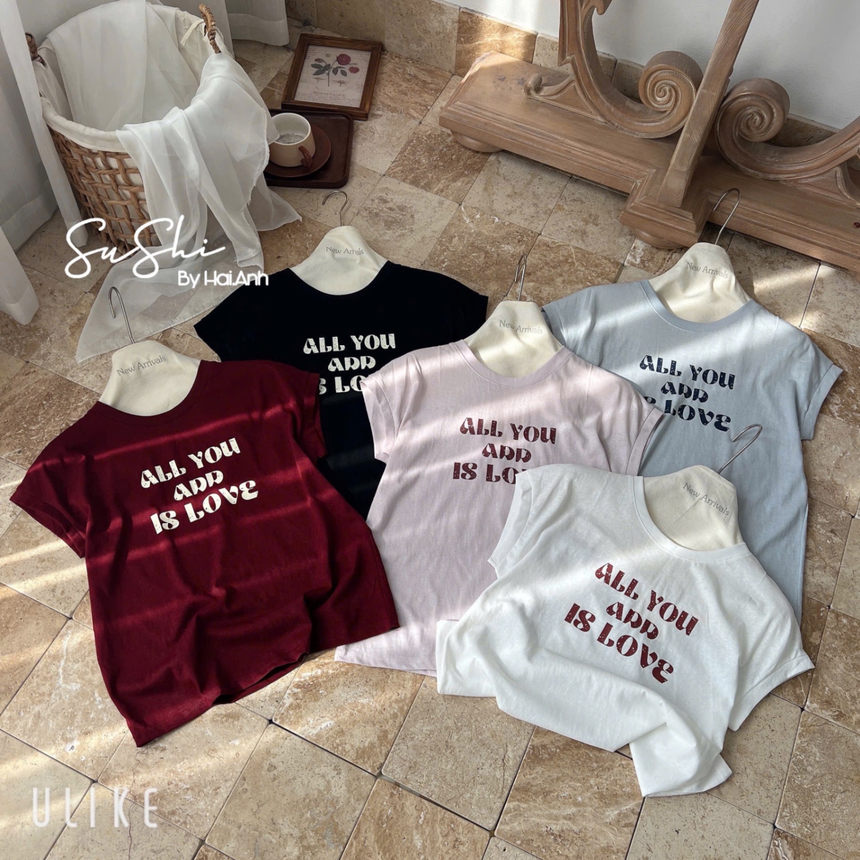 ÁO PULL GIẤY CỘC TAY ALL YOU M3800