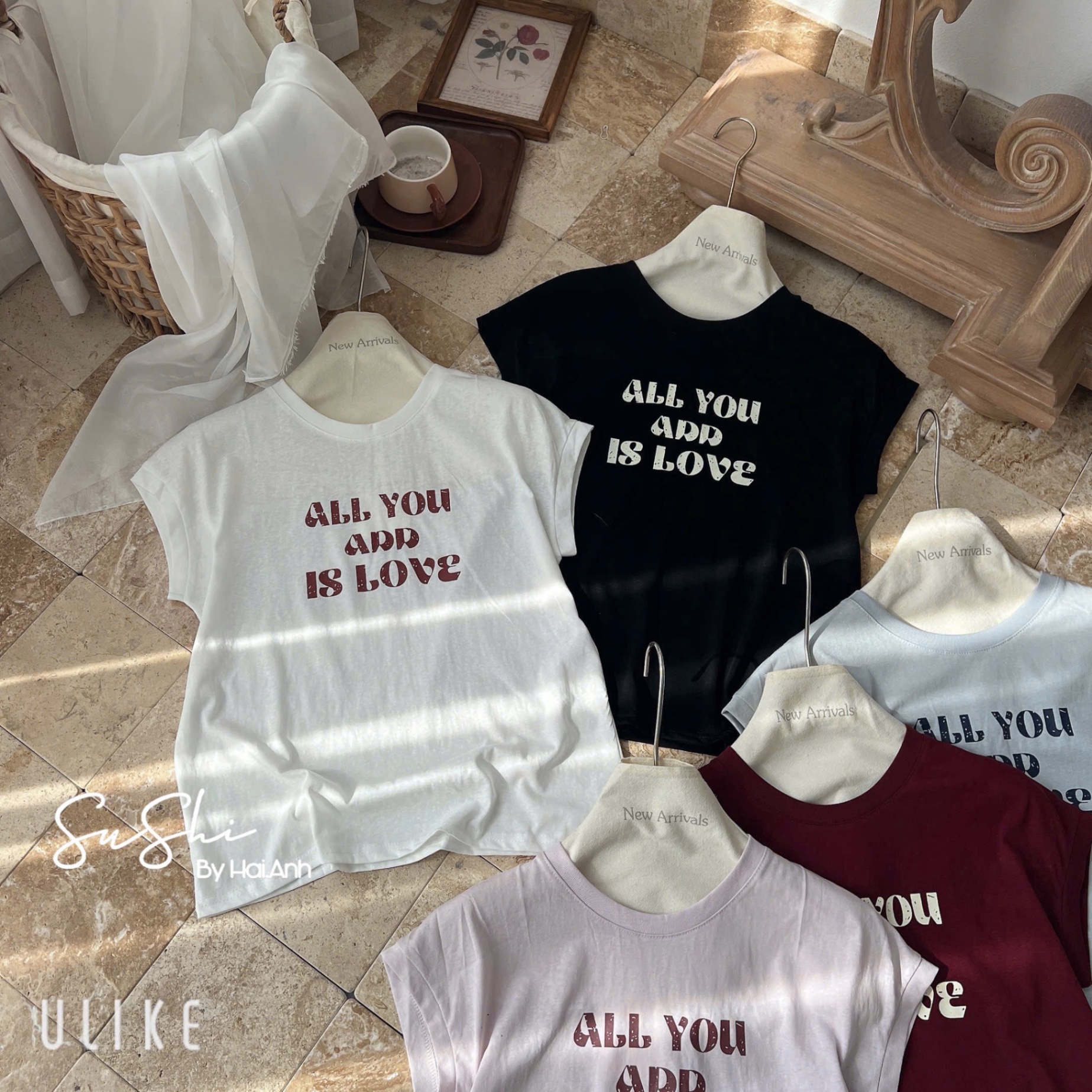 ÁO PULL GIẤY CỘC TAY ALL YOU M3800