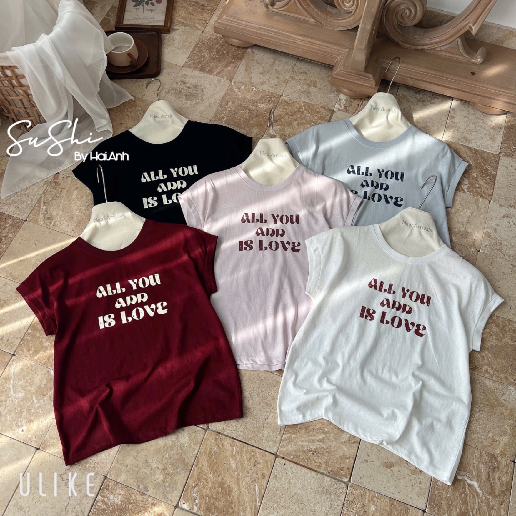 ÁO PULL GIẤY CỘC TAY ALL YOU M3800