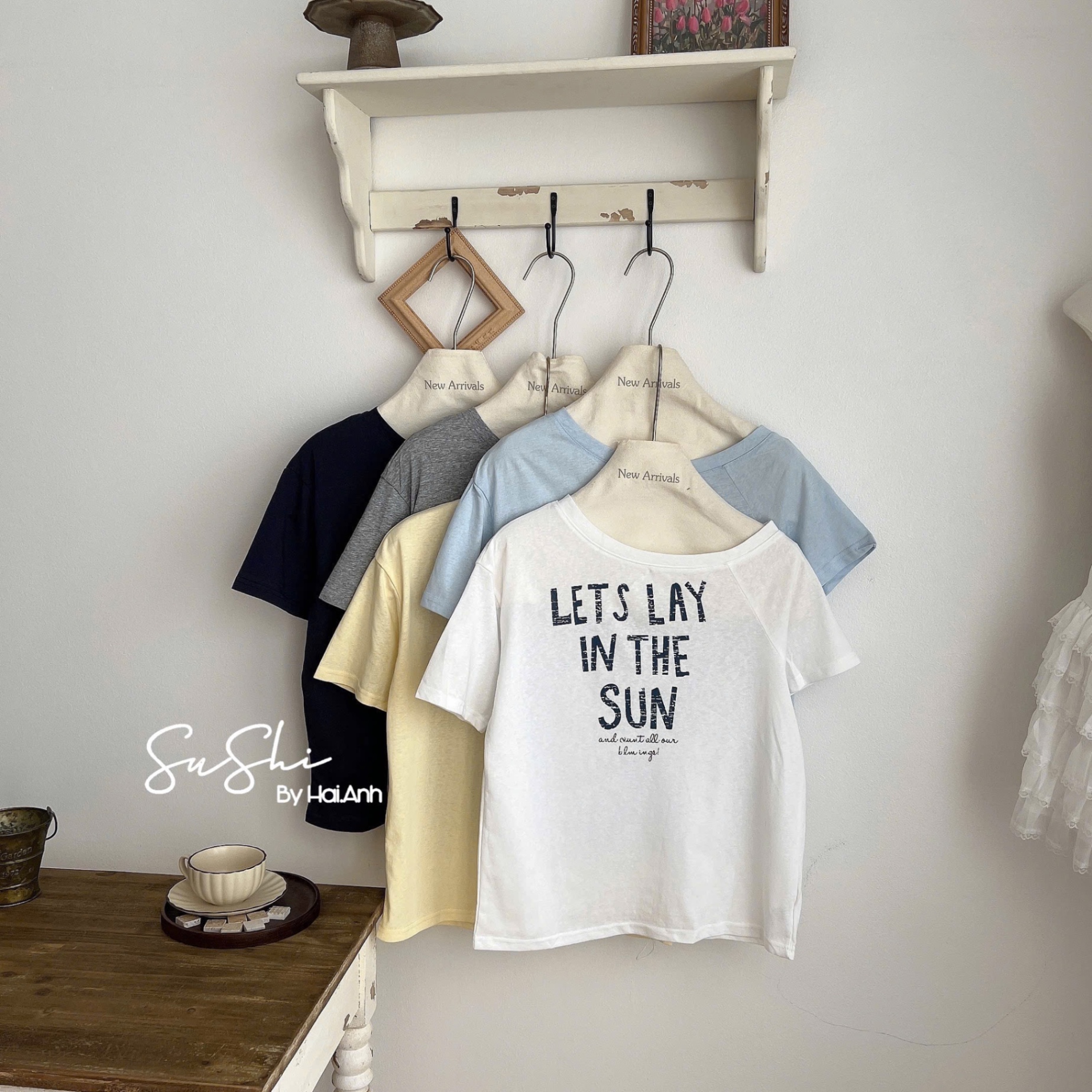 ÁO PULL CỘC GIẤY TRỄ VAI QC LETSLAY