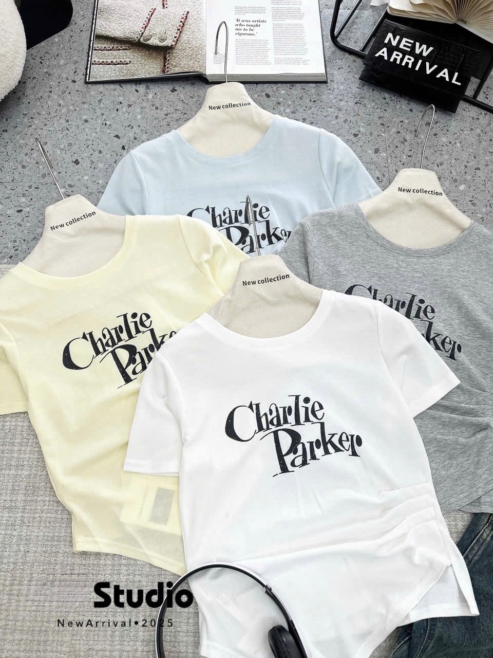 ÁO PULL CỘC VAT LỆCH QC CHỮ CHARLIE