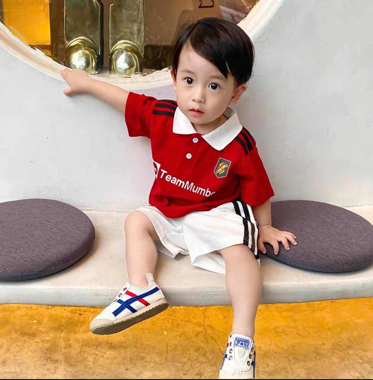 SET 2 BỘ ĐÙI TEAMMUMBER ĐỎ TRẮNG