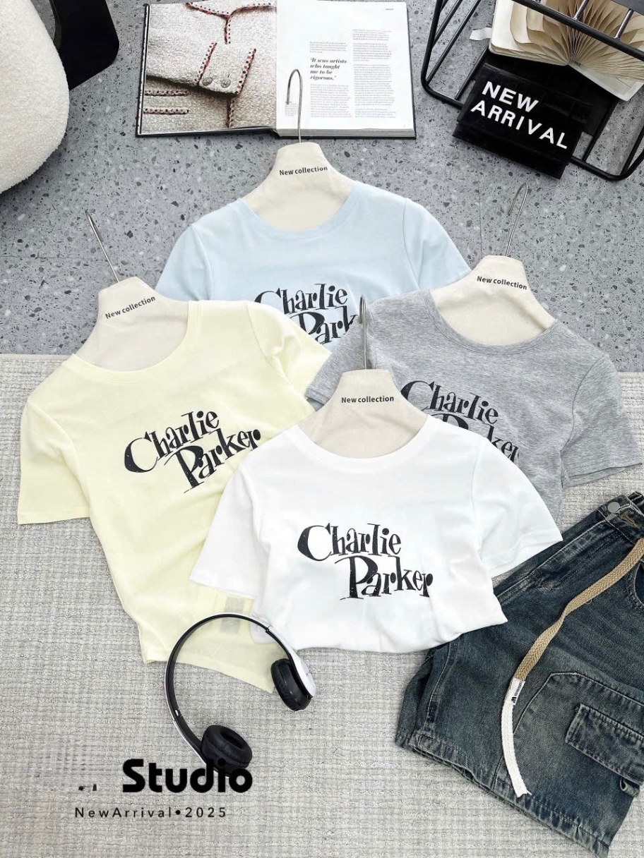 ÁO PULL CỘC VAT LỆCH QC CHỮ CHARLIE