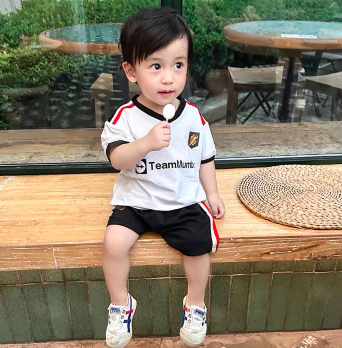 SET 2 BỘ ĐÙI TEAMMUMBER ĐỎ TRẮNG