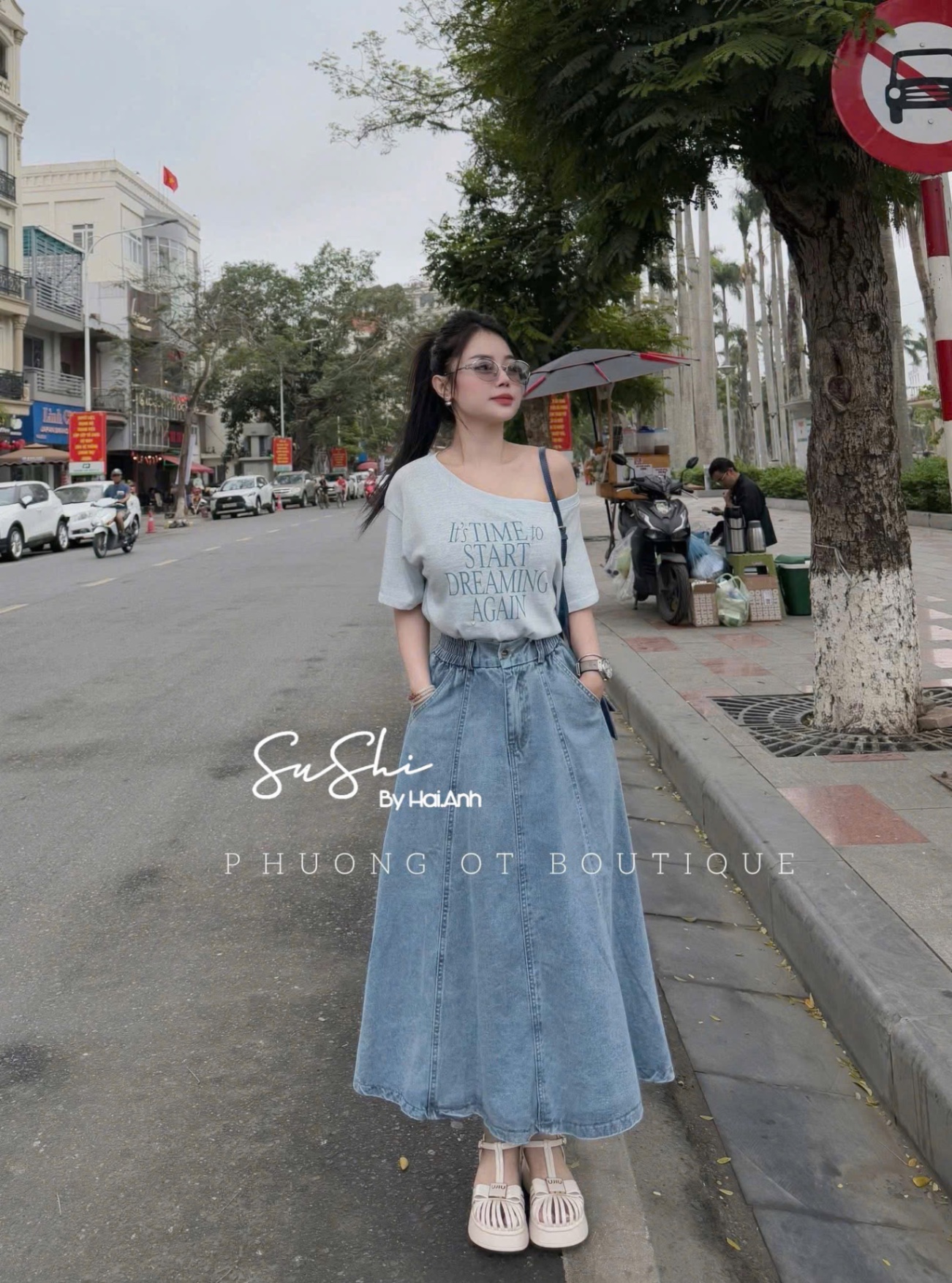ÁO PULL CỘC TRỄ VAI IT TIME