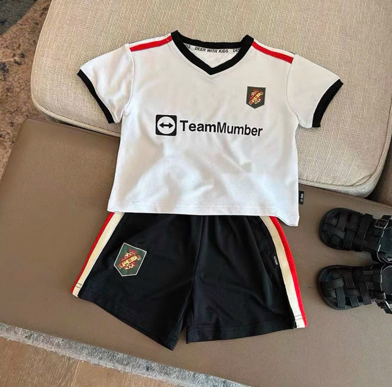 SET 2 BỘ ĐÙI TEAMMUMBER ĐỎ TRẮNG