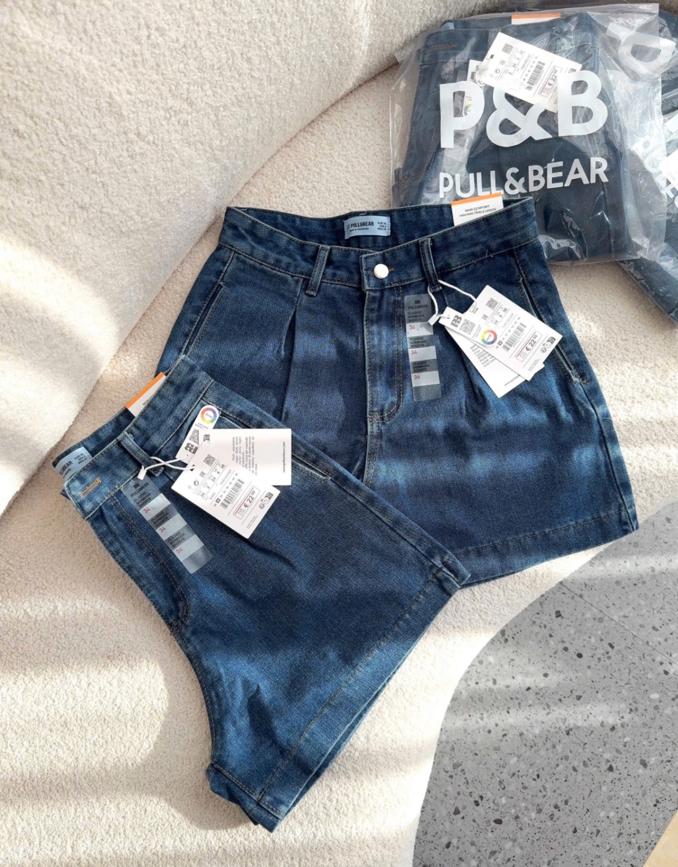 QUẦN SHORT JEAN XANH PULL BEAR VNXK
