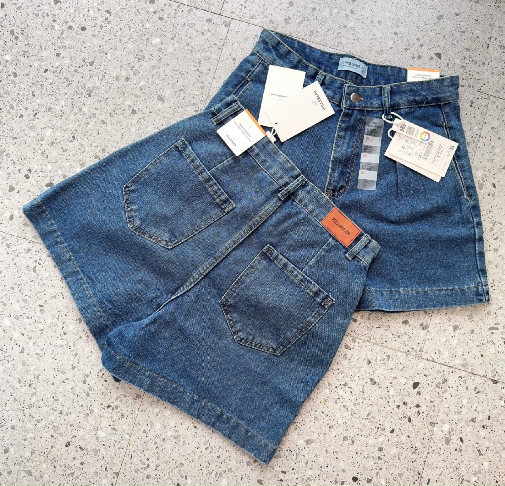 QUẦN SHORT JEAN XANH PULL BEAR VNXK