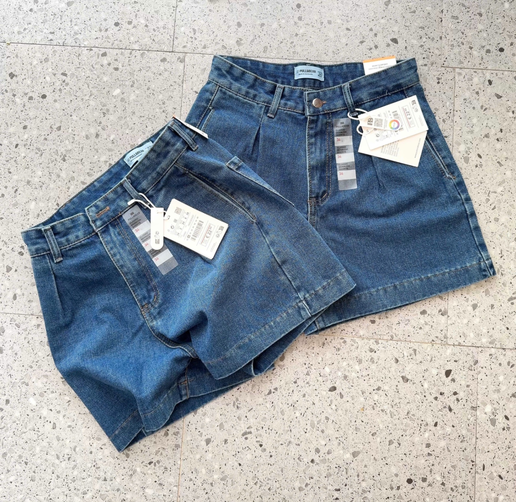 QUẦN SHORT JEAN XANH PULL BEAR VNXK