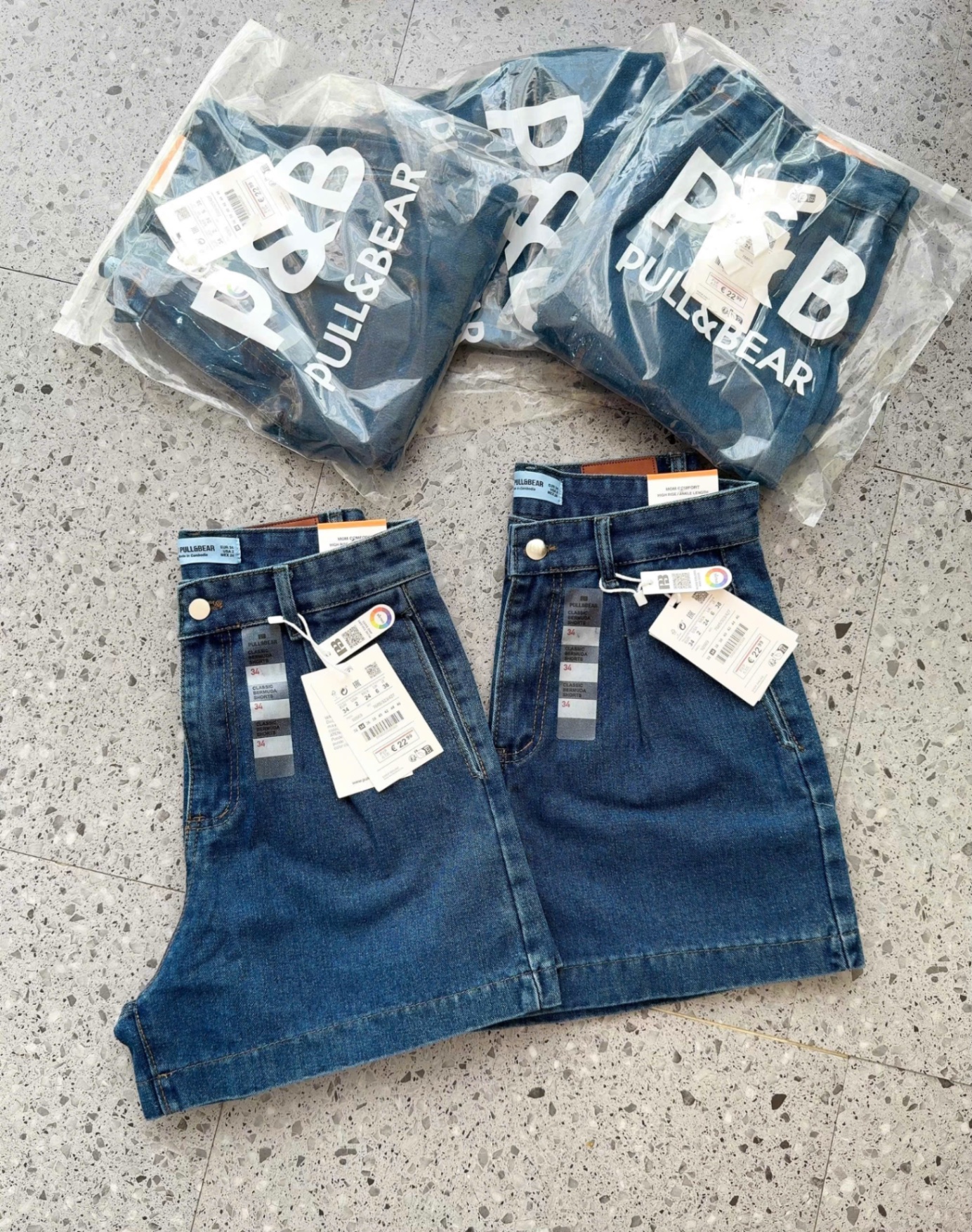 QUẦN SHORT JEAN XANH PULL BEAR VNXK