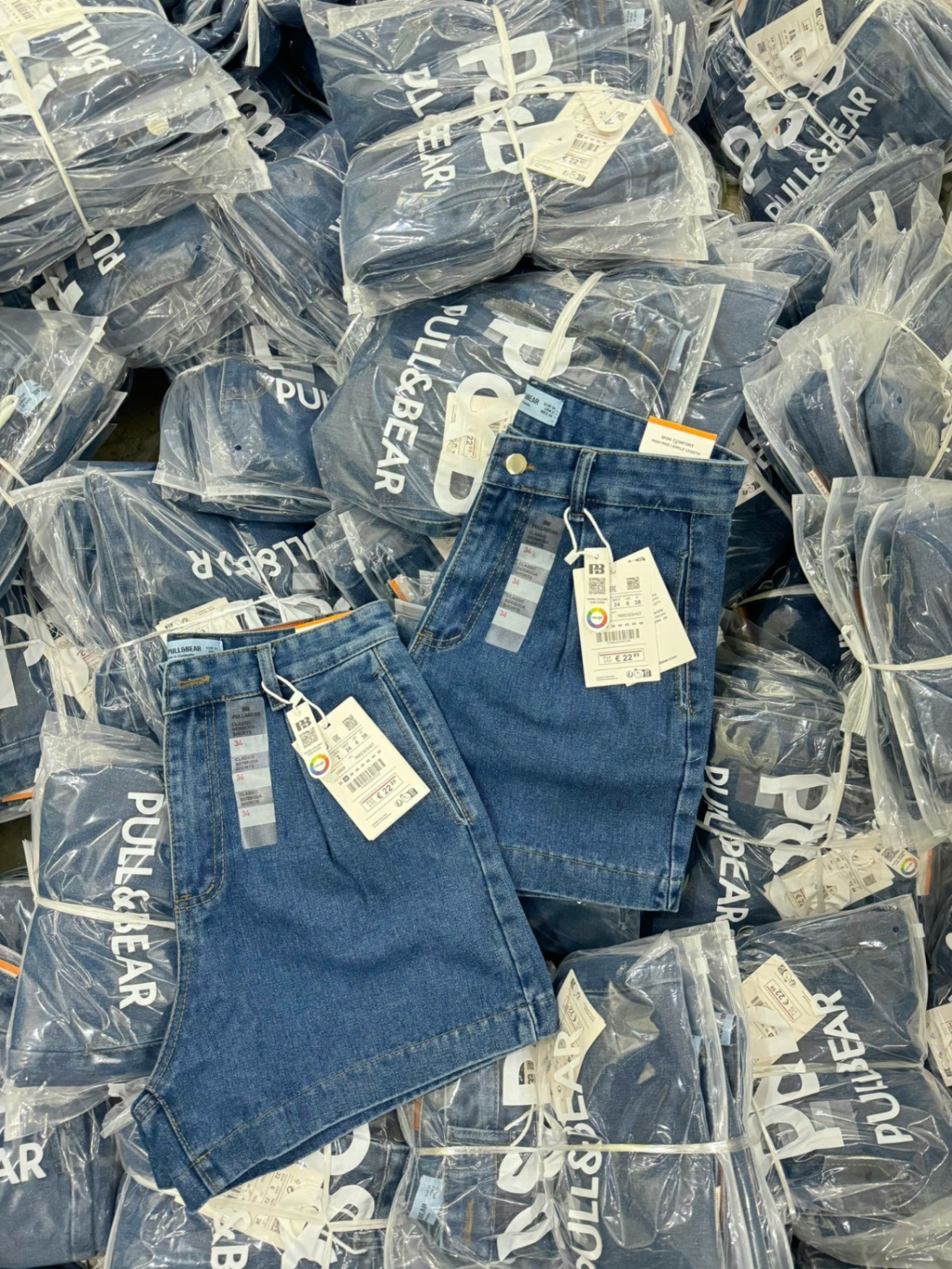 QUẦN SHORT JEAN XANH PULL BEAR VNXK