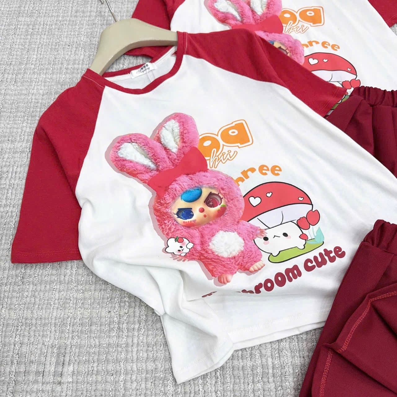 XẢ KHO SÉT BB3 TRẮNG PHỐI MIX CV ĐỎ CUTE