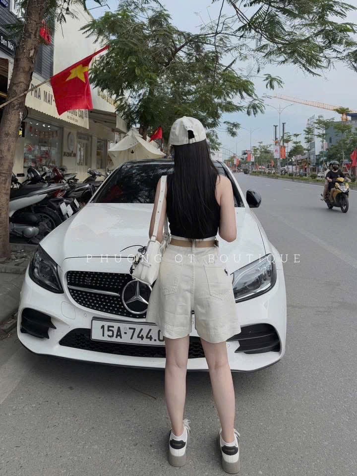 QUẦN SOOC JEAN NGỐ THÊU NGỰA 5 MÀU