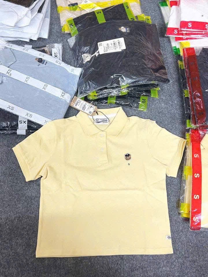 Hang nha may - ÁO POLO WHOU MÀU VÀNG XUẤT DƯ