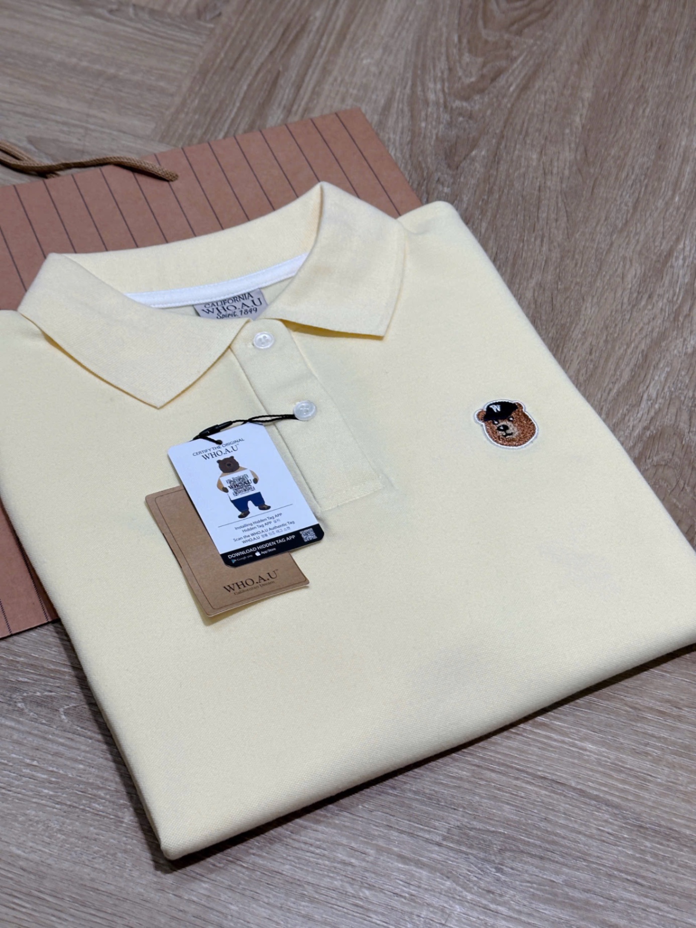 Hang nha may - ÁO POLO WHOU MÀU VÀNG XUẤT DƯ