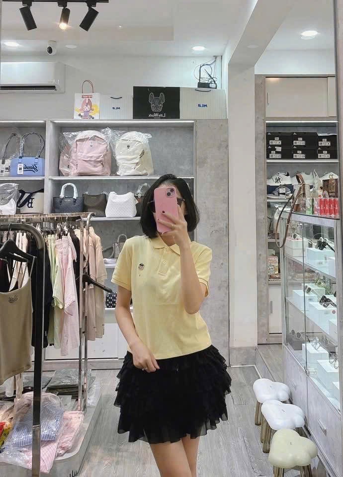 Hang nha may - ÁO POLO WHOU MÀU VÀNG XUẤT DƯ
