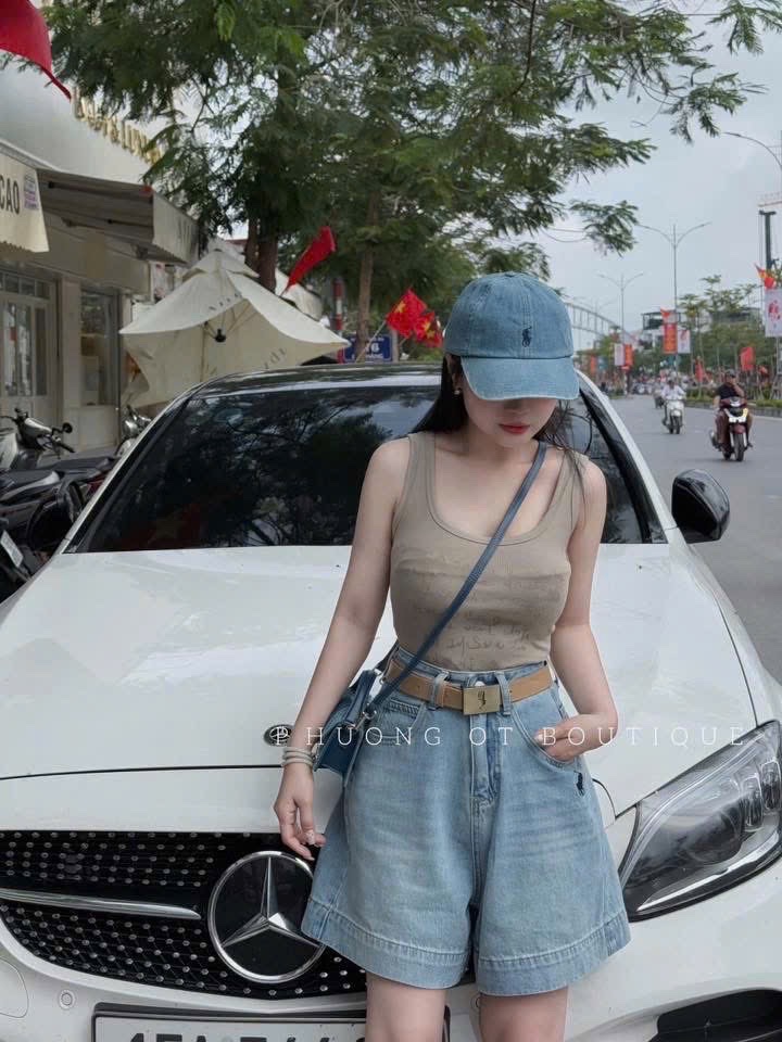 QUẦN SOOC JEAN NGỐ THÊU NGỰA 5 MÀU