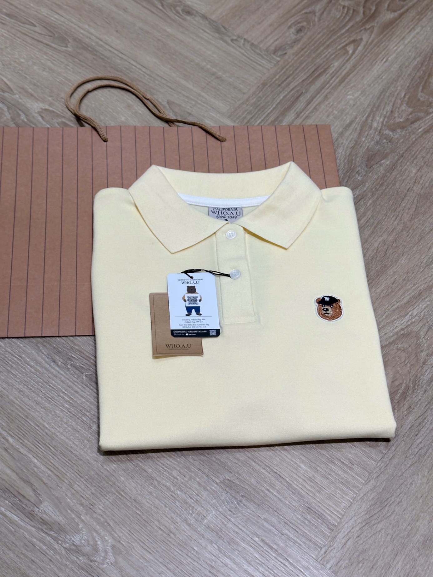 Hang nha may - ÁO POLO WHOU MÀU VÀNG XUẤT DƯ