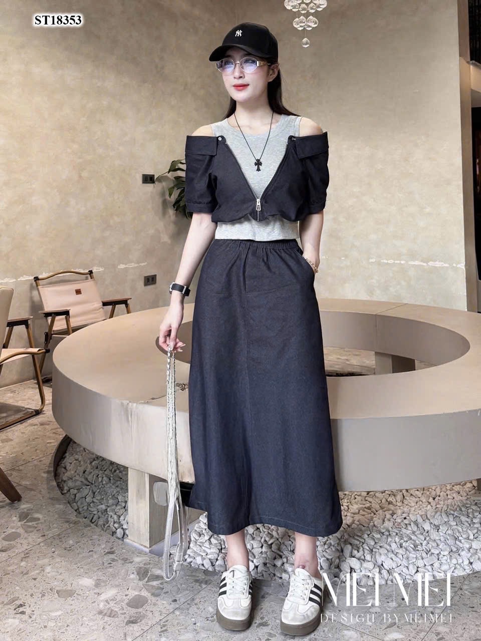 SET VÁY 3CT PHỐI KHOÁ CÁCH ĐIỆU