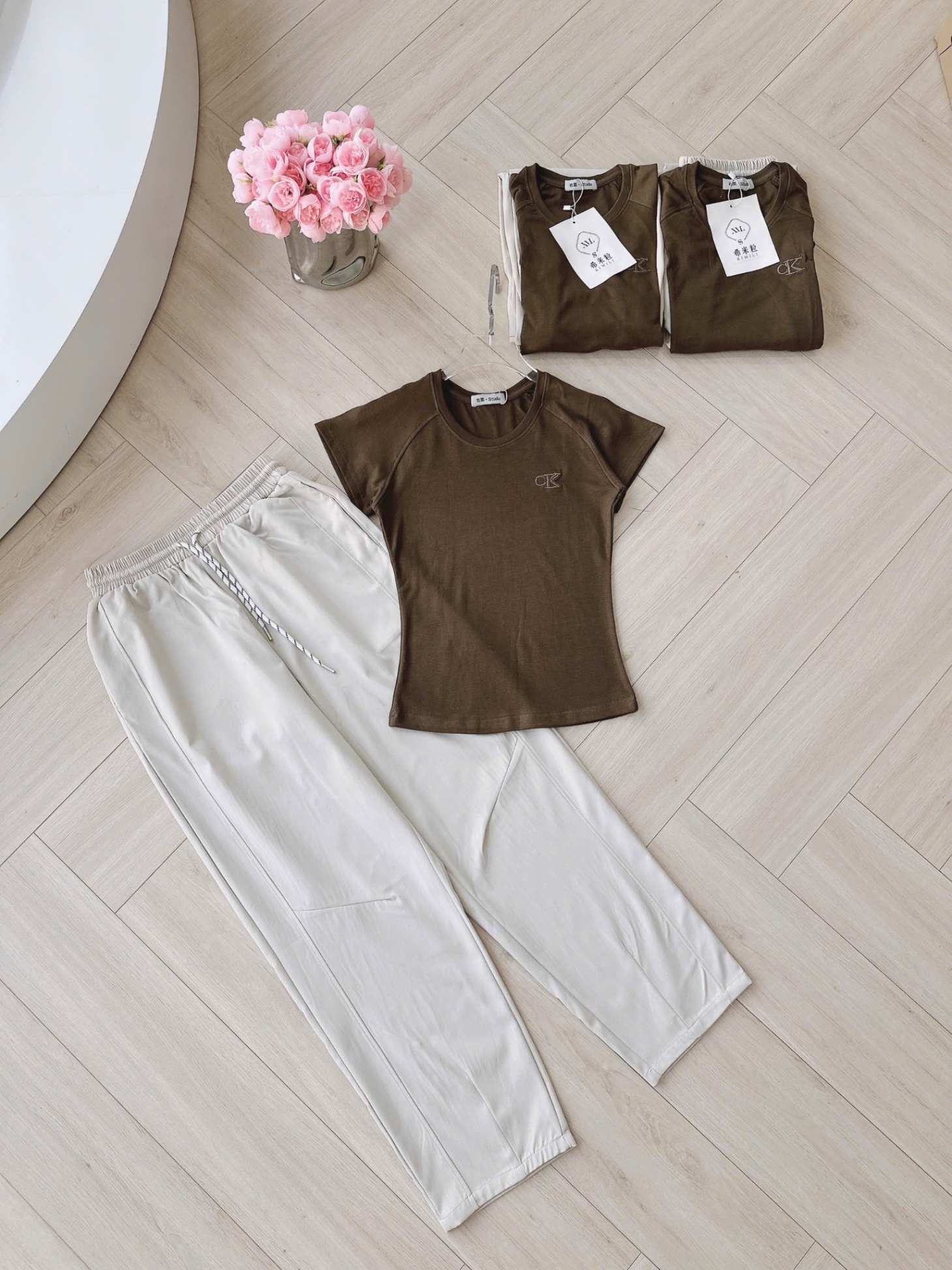BỘ NÂU CỘC TAY QUẦN BAGGY BE