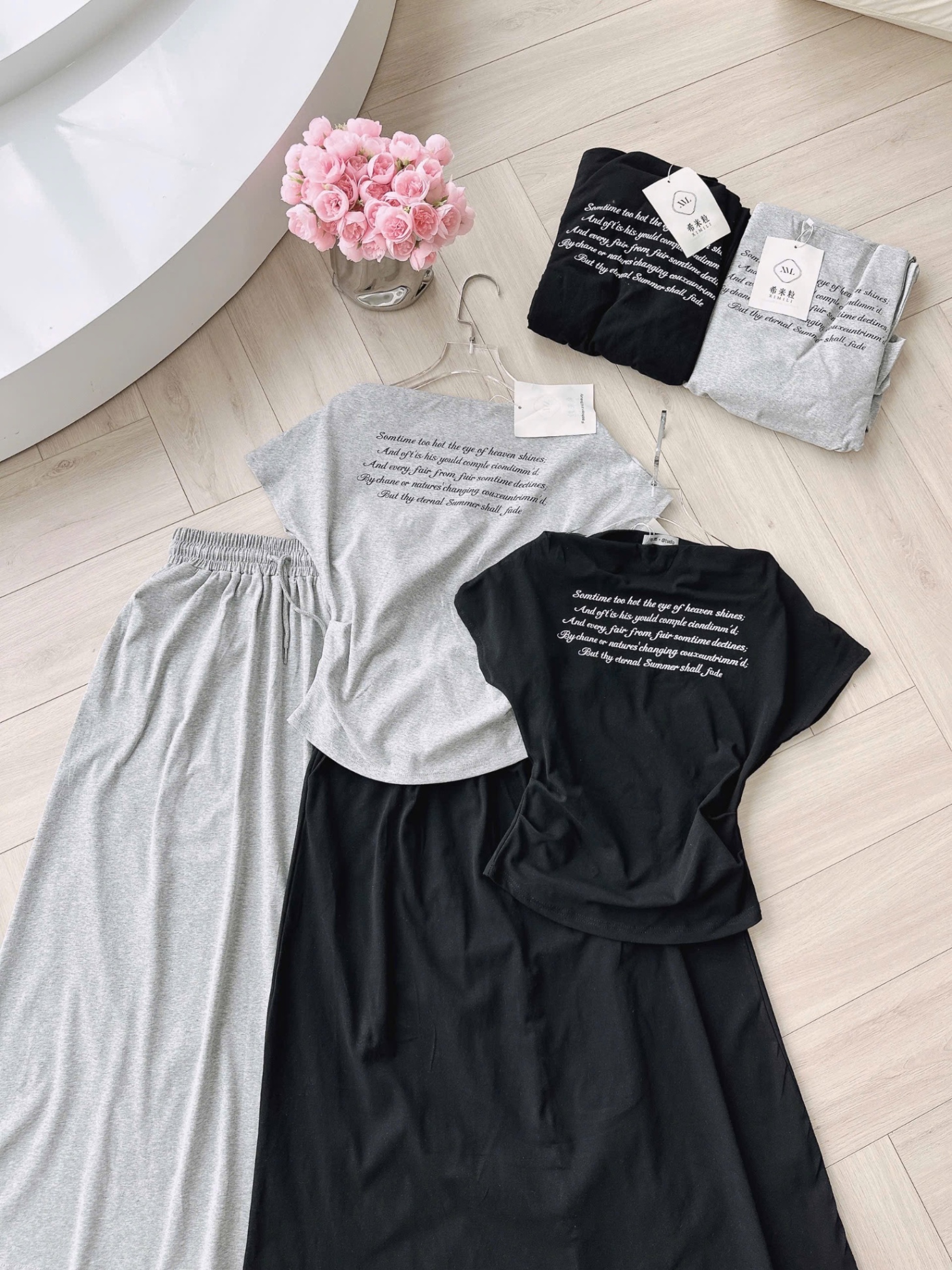 SET AO THUN CHƯ MIX CV MIDI DÀI