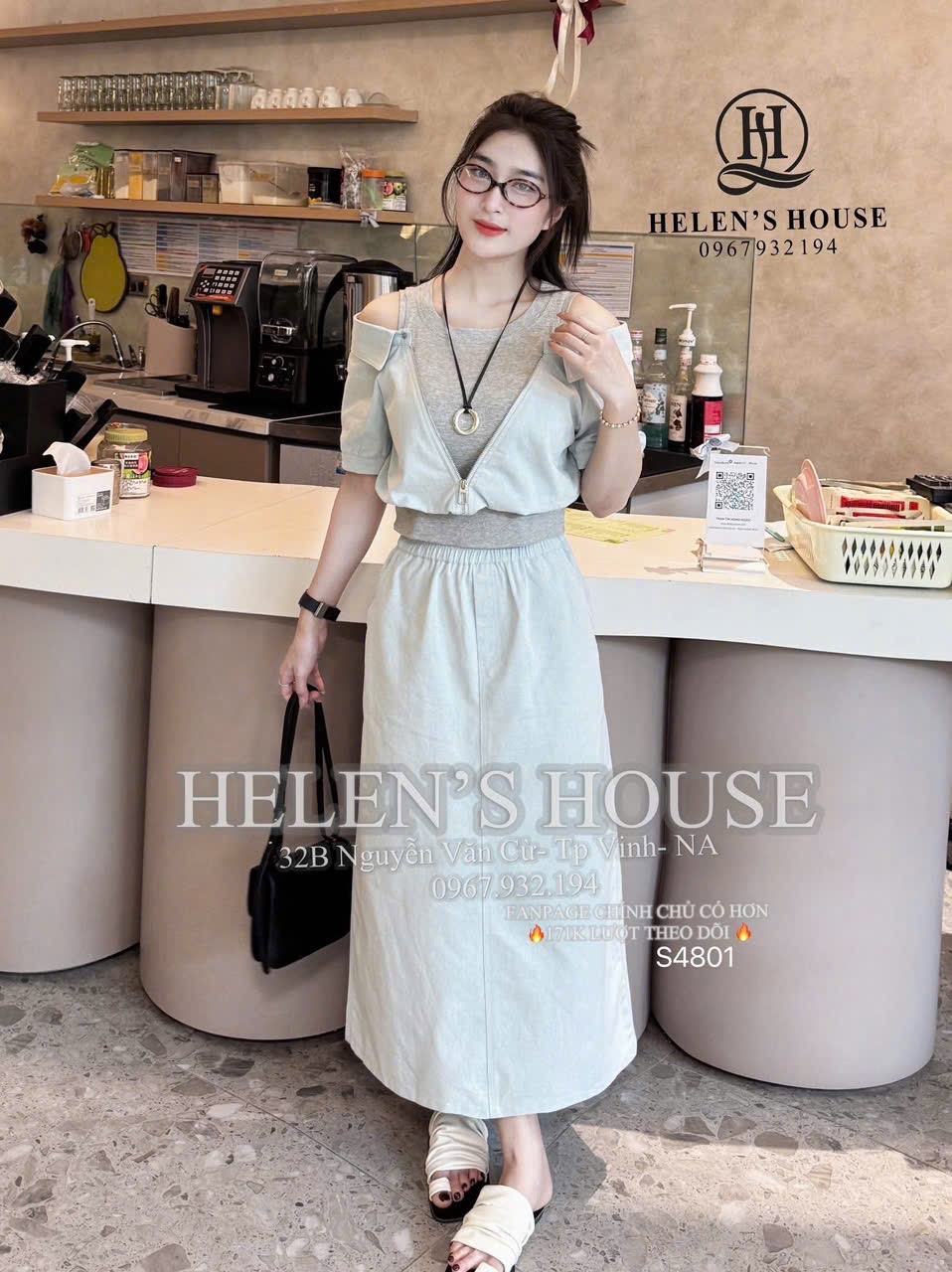 SET VÁY 3CT PHỐI KHOÁ CÁCH ĐIỆU