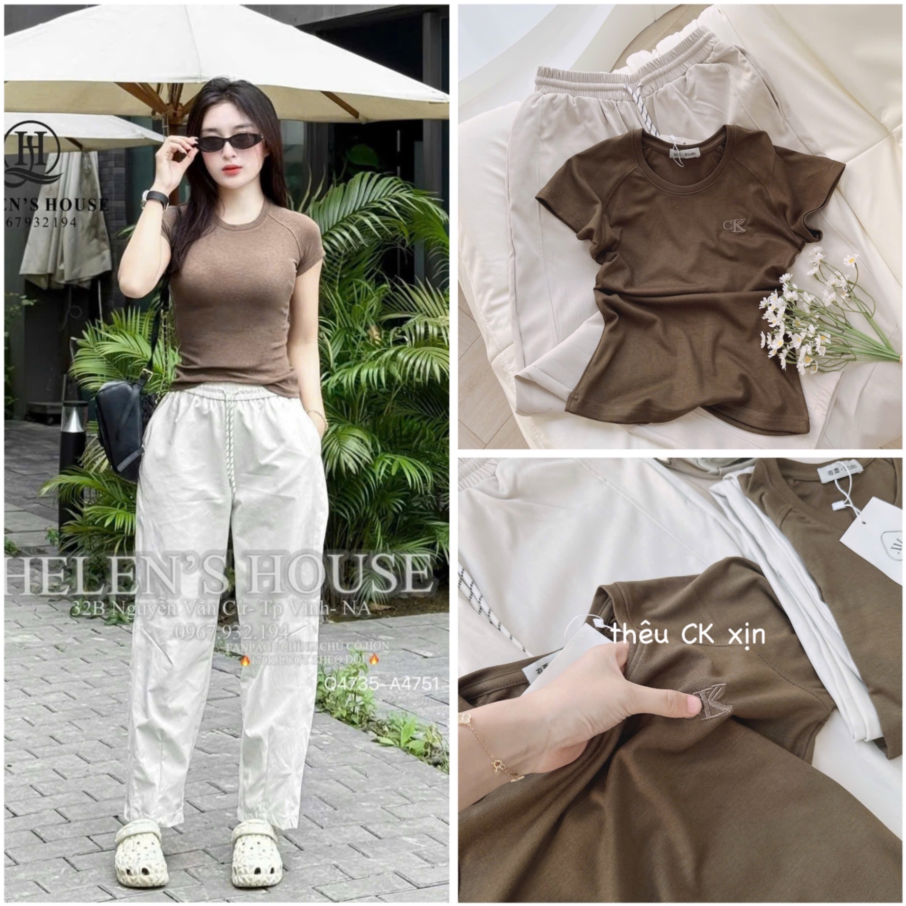 BỘ NÂU CỘC TAY QUẦN BAGGY BE
