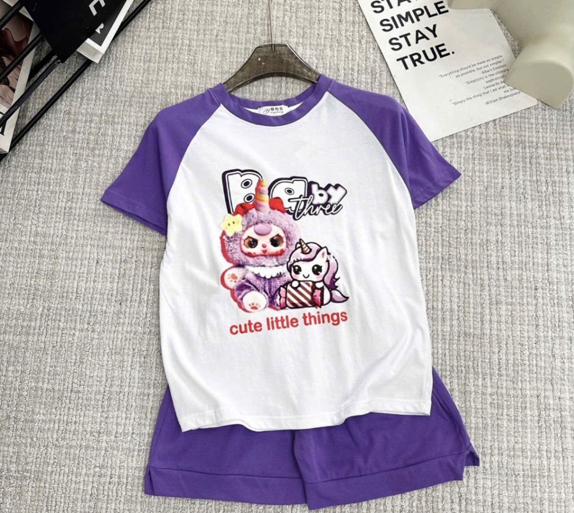 XẢ KHO BỘ BB3 TRĂNG PHỐI TÍM THING