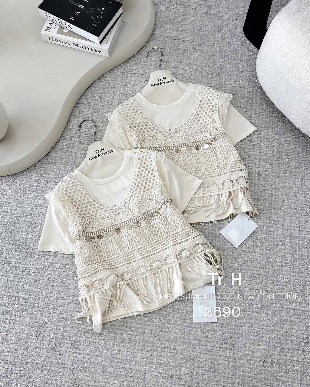 SET ÁO REN KIM SA 2CT QC