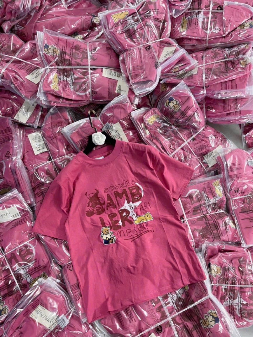 ÁO PULL HỒNG BEAR GẤU NỔI
