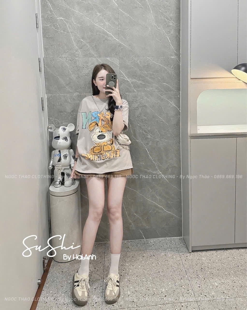 ÁO PULL CỘC HÌNH CÚN NỔI LEARN QCCC