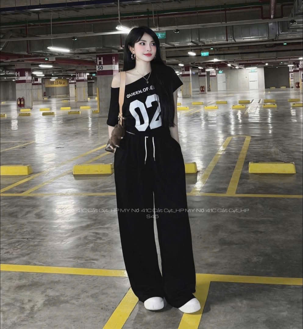 XẢ KHO BỘ CỘC LỆCH VAI SỐ 02 ĐEN GHI