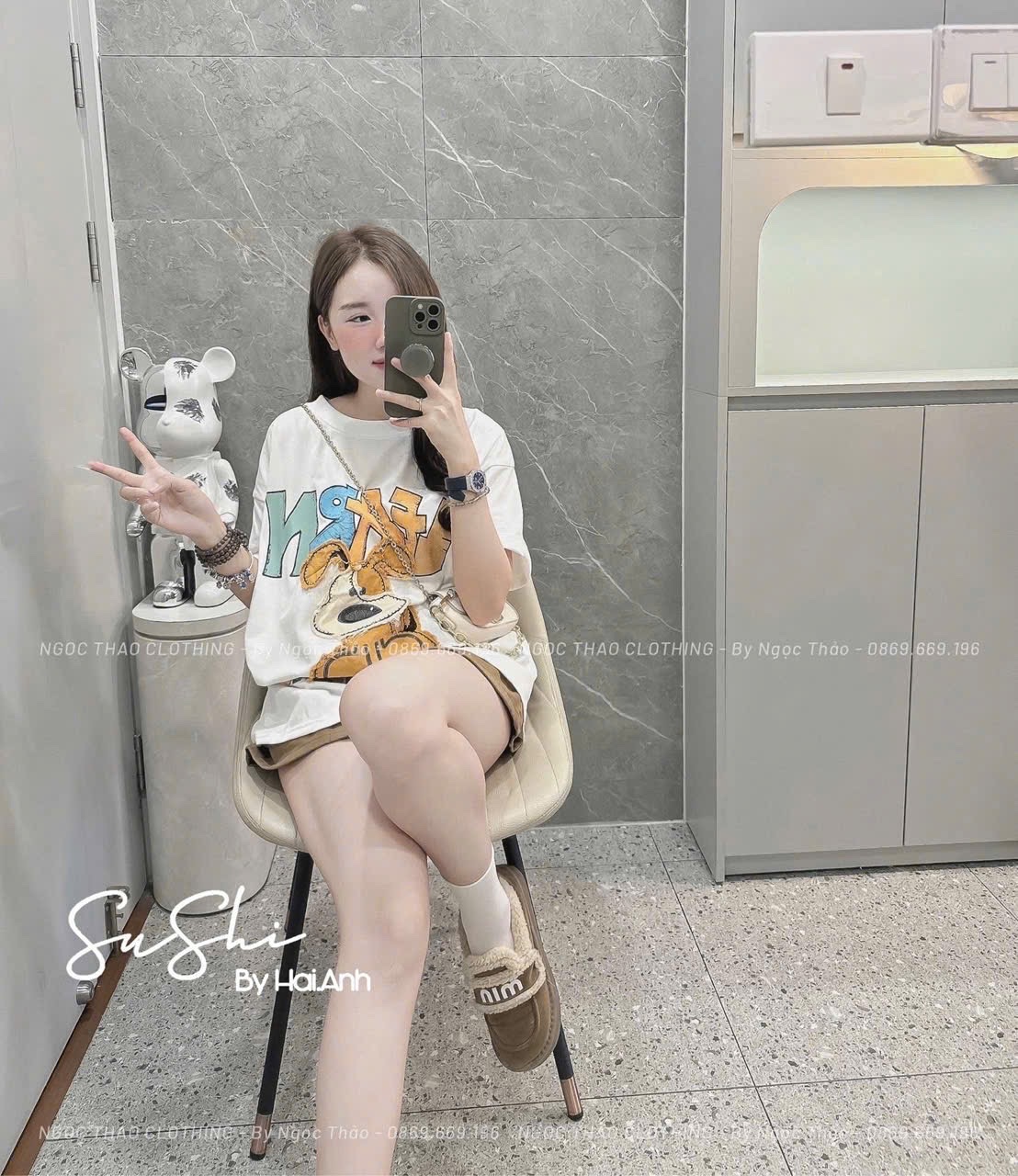 ÁO PULL CỘC HÌNH CÚN NỔI LEARN QCCC